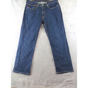 Levi's 514 Straight Jeans Mens 34x30 Dark Wash Denim Casual